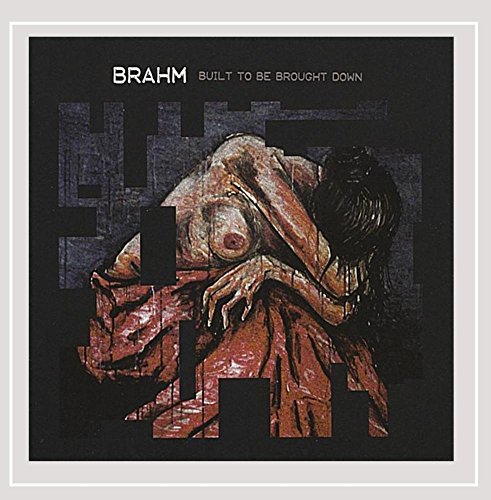 "Album cover featuring a distorted, pixelated image of a person in a red dress."
