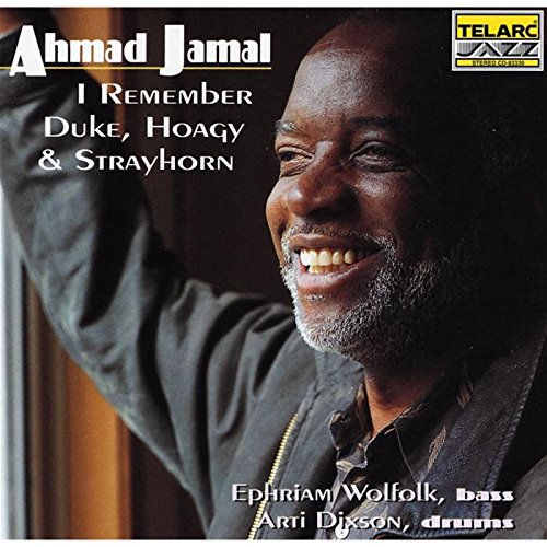 Ahmad Jamal's album cover featuring a smiling man, with text and logo.