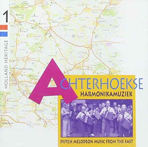CD cover with map, pink letter A, and photo of men playing accordions.