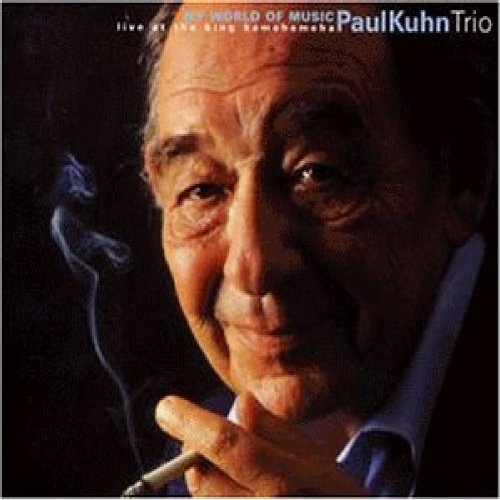 "CD cover with a man smoking a cigarette, titled 'My World of Music'."
