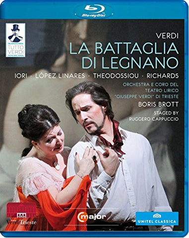 Verdi: La Battaglia Di Legnano (Triest 2012) (López Linares, Theodossiou, Richards, Ruggero Cappuccio, Boris Brott) (C Major: 722704) [Blu-ray] [2013] [Region Free] [NTSC] Blu-ray