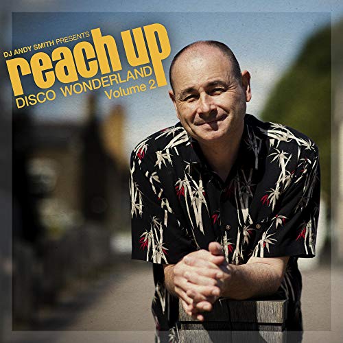 "Album cover with a man in a floral shirt and yellow title text."