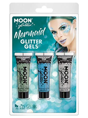 Moon Glitter Themed Clamshells Blue