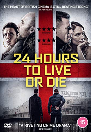 DVD cover for "24 Hours To Live Or Die" with actors and cityscape.