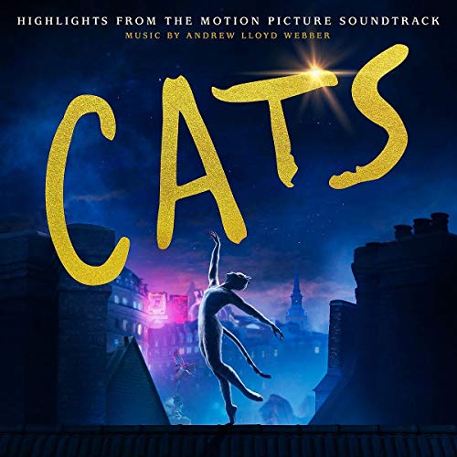 "Album cover for 'Cats' featuring a dancer on a rooftop at night."