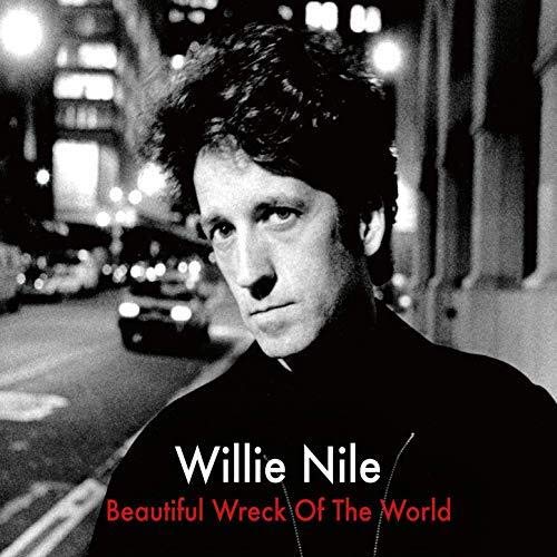 "Album cover featuring a black-and-white photo of Willie Nile with red text."
