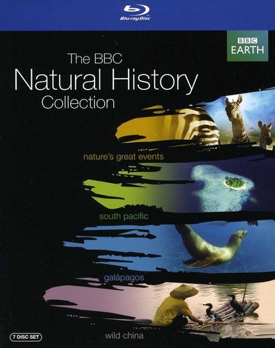 "Black Blu-ray case cover with images of wildlife and 'BBC Natural History Collection' text."
