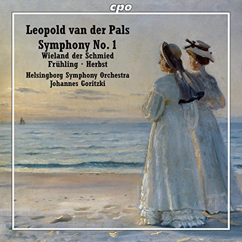 "CD cover featuring two women in white dresses on a beach at dusk."