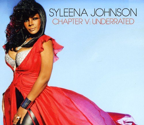 Syleena Johnson's album cover featuring her in a red dress against a blue-green background.