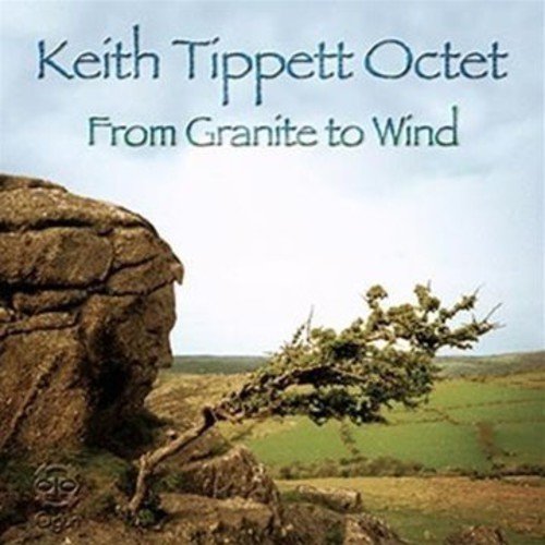 "Album cover featuring a rocky cliff with a bent tree and green landscape."
