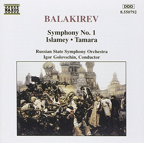 A CD cover featuring a painting of a crowd before a Russian palace.