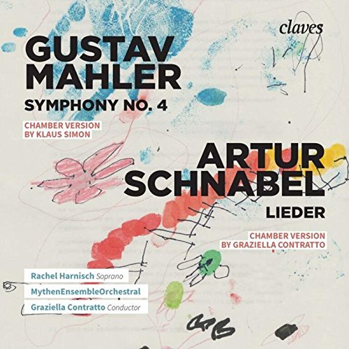 A CD cover featuring abstract watercolor designs and bold black text on a beige background.