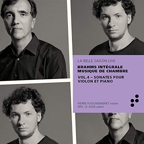 A CD cover featuring four men's portraits and a purple text box.
