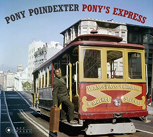 "Album cover featuring a man standing on a red and yellow cable car."