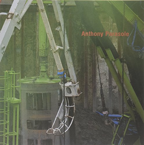 "Vinyl record cover with construction site image and 'Anthony Parasole' in red text."