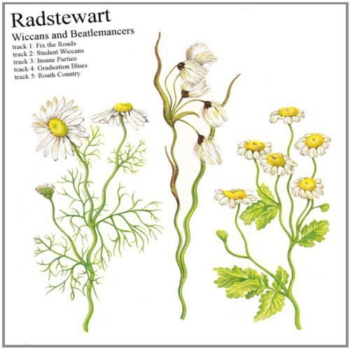 "Album cover featuring illustrations of daisies with numbered stems and track listing."