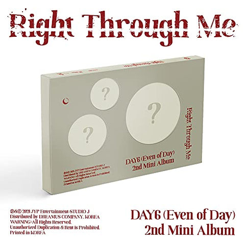 Day6 (even Of Day) - Right Through Me [CD]