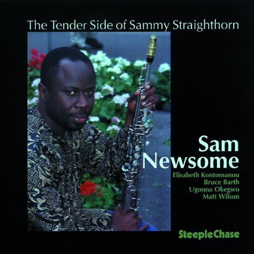 CD album cover featuring a man holding a saxophone, surrounded by flowers.