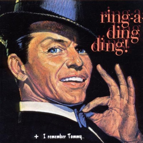 "CD cover featuring Frank Sinatra in a hat, gesturing with his hand."