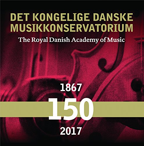 "CD cover with red violin image, yellow and white text, and '150' on banner."