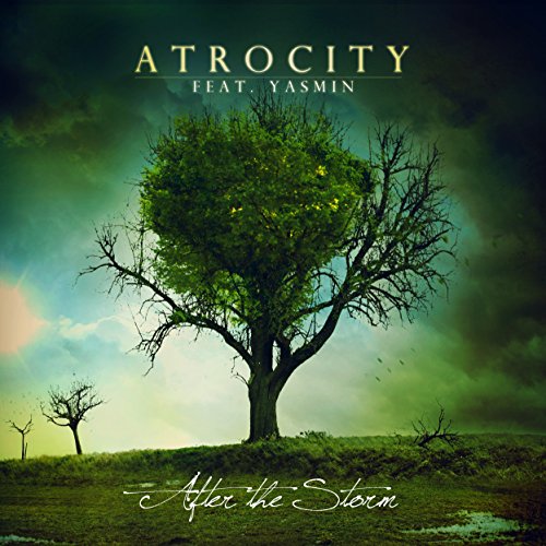 "Album cover featuring a tree with bare branches and green foliage, against a green sky."