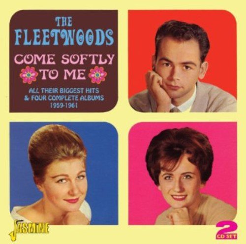 "The Fleetwoods" CD cover with three headshots on a yellow background.