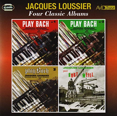 Jacques Loussier - Four Classic Albums (Play Bach Vol 1 / Play Bach Vol 2 / Play Bach Vol 3 / Jacques Loussier Joue Kurt Weill) [CD]