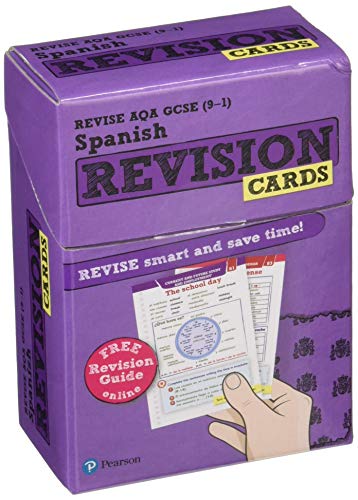 Pearson REVISE AQA GCSE (9-1) Spanish Revision Cards: for home learning, 2022 and 2023 assessments and exams (Revise AQA GCSE MFL 16)