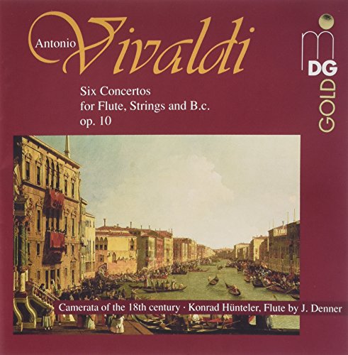 "Red CD cover with gold text, featuring a 18th-century Venetian canal scene painting."