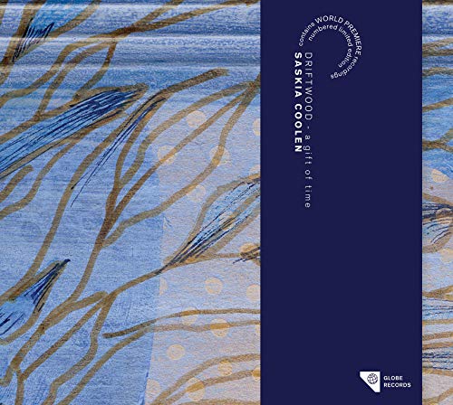 "CD album cover with blue and gold abstract design and dark blue title strip."