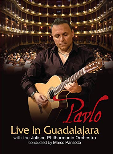 DVD cover featuring a man playing guitar with an orchestra in the background.