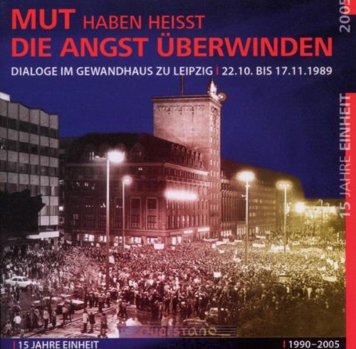 A CD cover with a crowd gathered outside a building at night.
