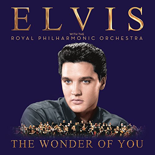 Elvis Presley album cover featuring a portrait of Elvis and an orchestra.