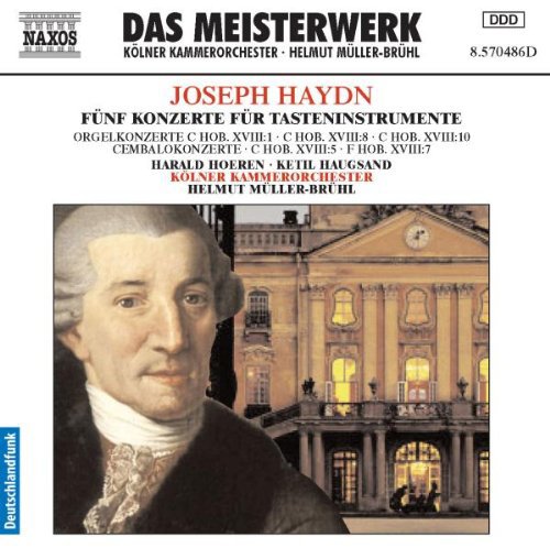 CD cover featuring portrait of Joseph Haydn with a building in the background.