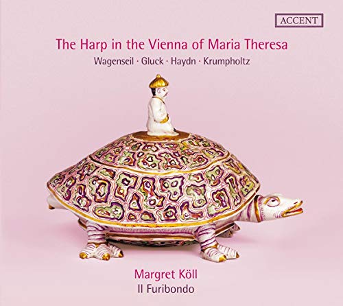 "CD cover with ornate porcelain turtle figurine on a pink background, featuring title and artist."