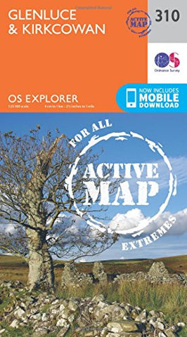 OS Explorer Map Active (310) Glenluce and Kirkcowan (OS Explorer Active Map)