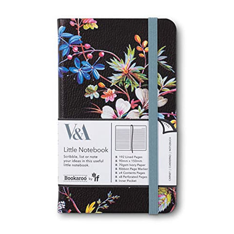 IF V & A Bookaroo Journal A6 Kilburn Black Floral, One size