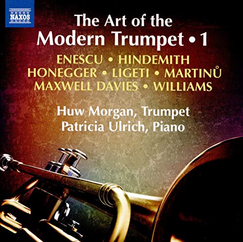 "CD cover featuring a trumpet and text describing the music and artists."