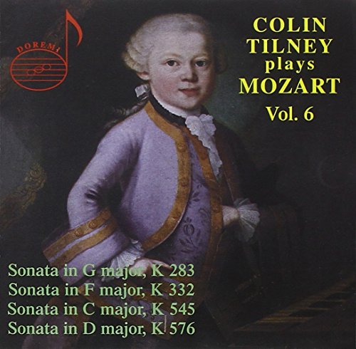 A CD cover featuring a young Mozart in 18th-century attire.