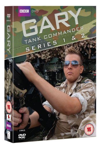 DVD case for "Gary Tank Commander" featuring a man in military attire inside a tank.