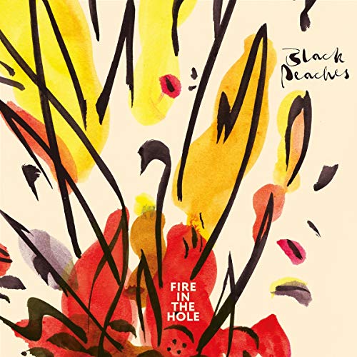 CD cover with abstract watercolor painting of red and yellow flowers.