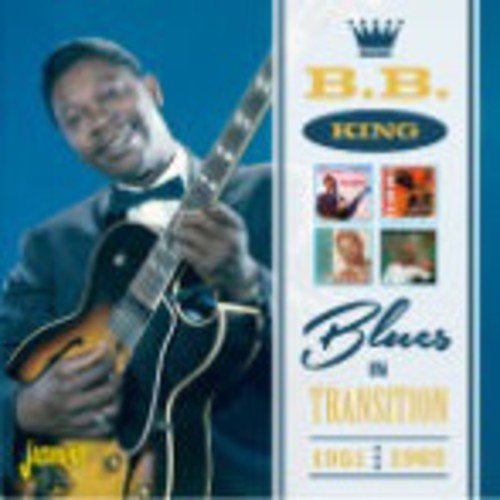 B.B. King album cover with musician holding guitar and album title "Blues in Transition".