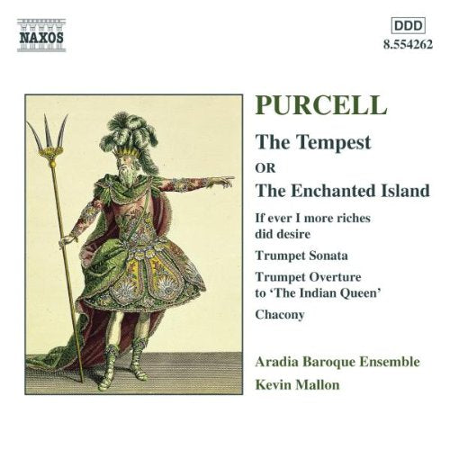 Compact disc with Henry Purcell's music from The Tempest, in a case with cover art.