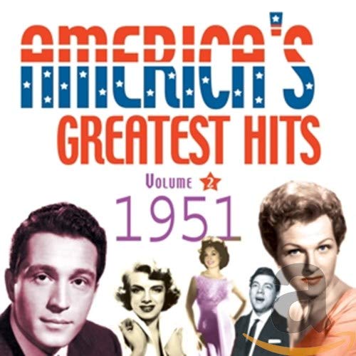 "Album cover with 'America's Greatest Hits' title, featuring 1950s musicians' portraits."