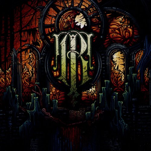 "Album cover with stained glass window and large 'III' in the center."