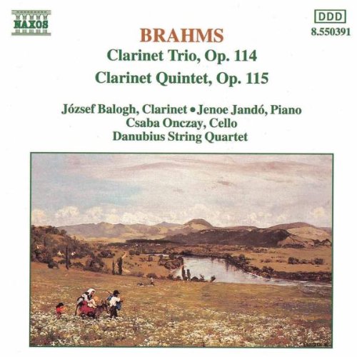 "CD cover with classical music details and a serene landscape painting."