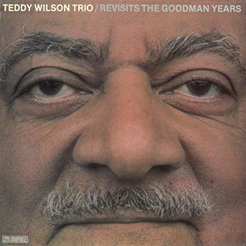 "Teddy Wilson Trio" vinyl album cover featuring a close-up of a man's face.