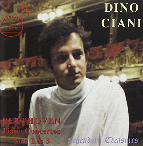 CD cover featuring a man in a white turtleneck, with text "Dino Ciani" and "Beethoven".