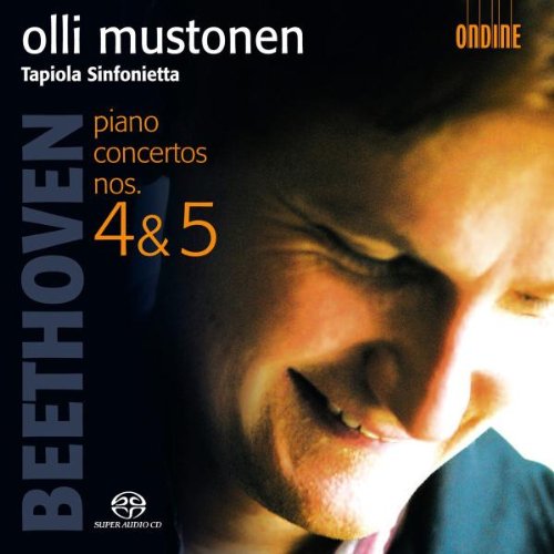 CD cover featuring a close-up of a man's face with text "Beethoven" and "Piano Concertos".