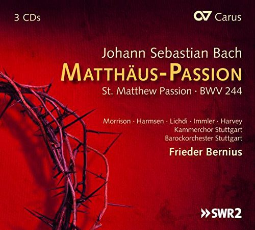 Red album cover with crown of thorns and white and yellow text.